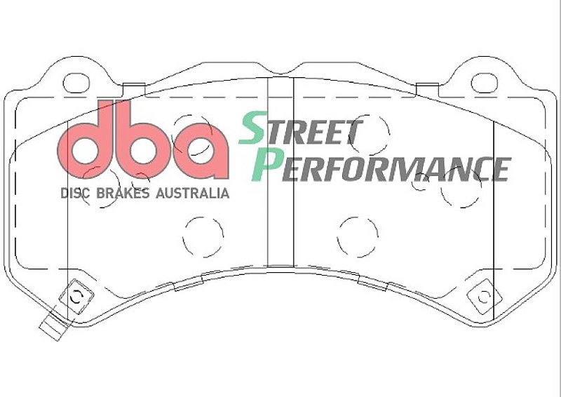 DBA Street Performance Brake Pads 189.8mm x 93.1mm DB2375SP - Front