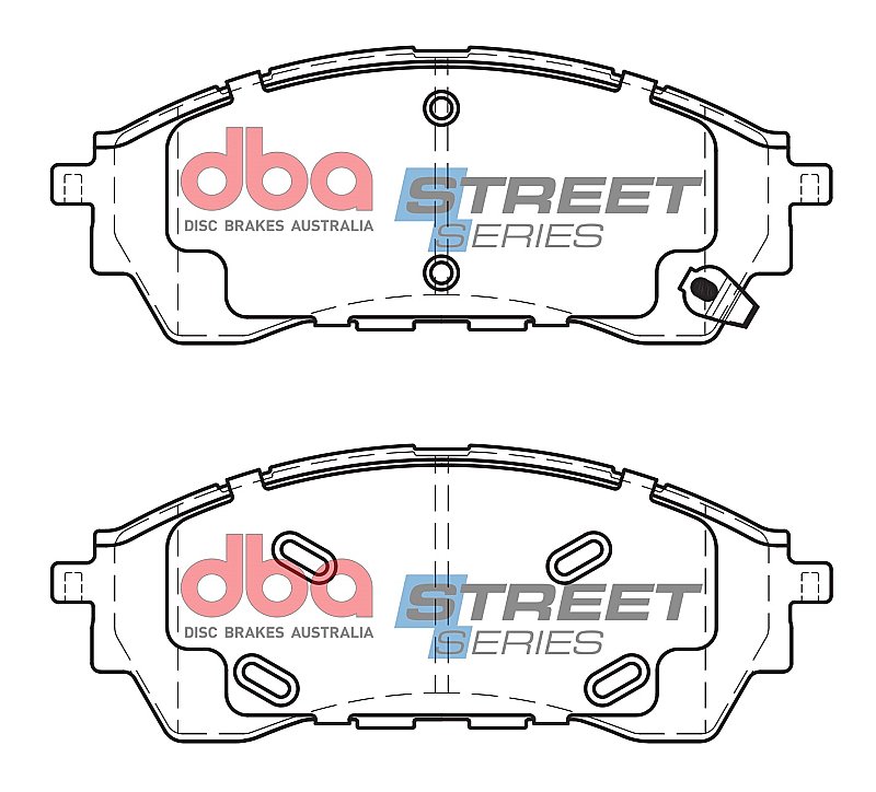 DBA Street Series Ceramic Brake Pads 184.5mm x 70.2mm DB2379SS - Front