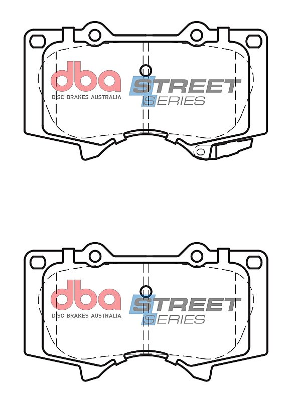 DBA Street Series Ceramic Brake Pads 134.6mm x 76.5mm DB2380SS - Front