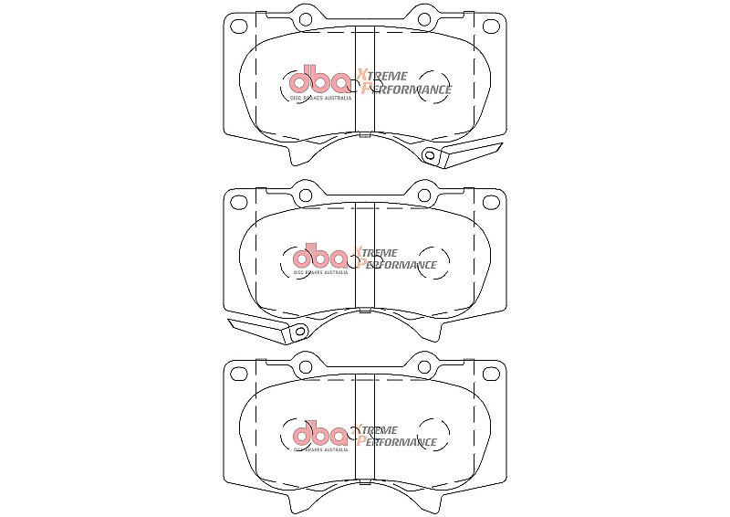 DBA Xtreme Performance Brake Pads 134.6mm x 77.1mm DB2380XP - Front