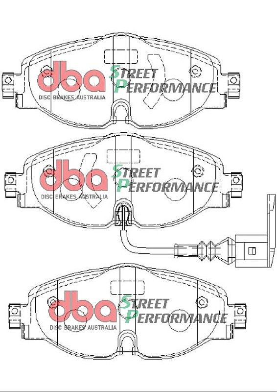 DBA Performance Street Pads for VW Skoda Seat