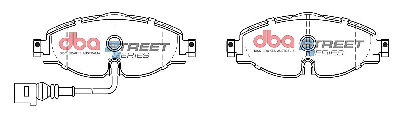 DBA Street Series Ceramic Brake Pads 160mm x 64.5mm DB2383SS - Front