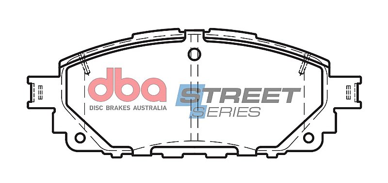 DBA Street Series Ceramic Brake Pads 117.3mm x 56.2mm DB2396SS - Front