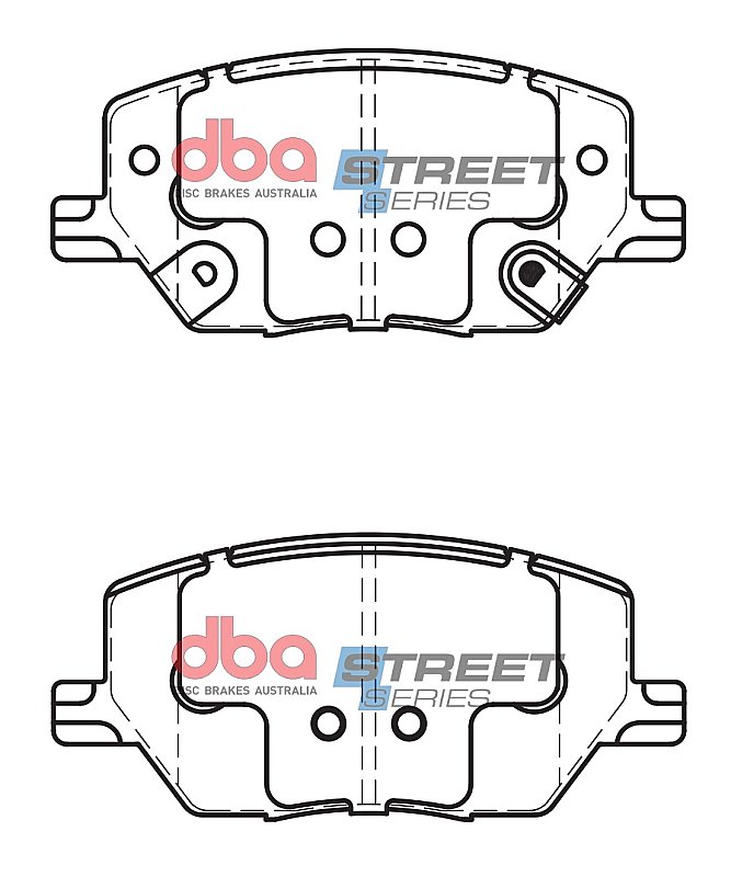 DBA Street Series Ceramic Brake Pads 140.9mm x 63.6mm DB2399SS - Front