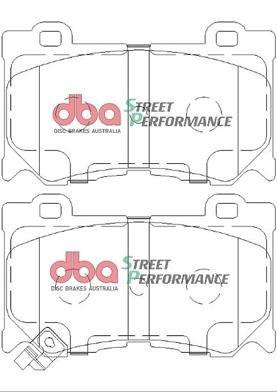 DBA Street Performance Brake Pads 127.1mm x 75.7mm DB2400SP - Front