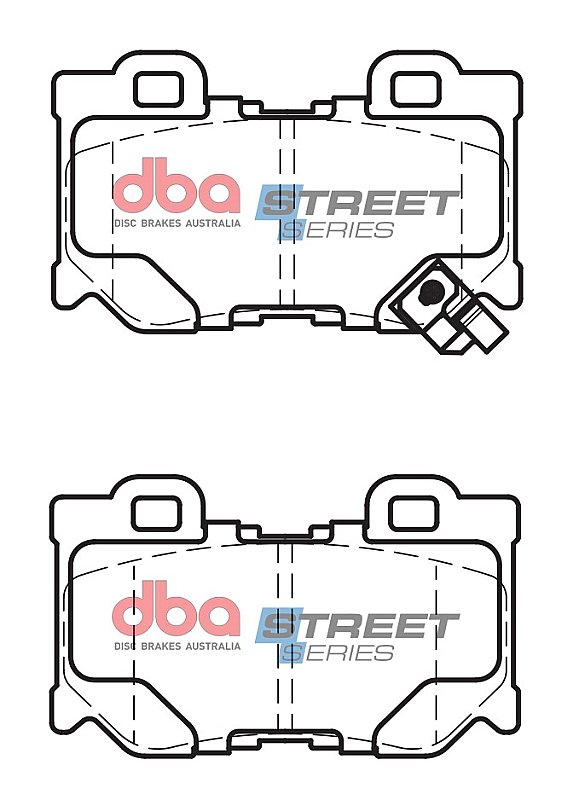 DBA Street Series Ceramic Brake Pads 99.8mm x 59.7mm DB2401SS - Rear