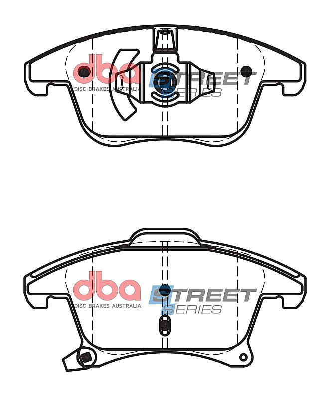 DBA Street Series Ceramic Brake Pads 155.2/155.7mm x 66.7/76.1mm DB2405SS - Front
