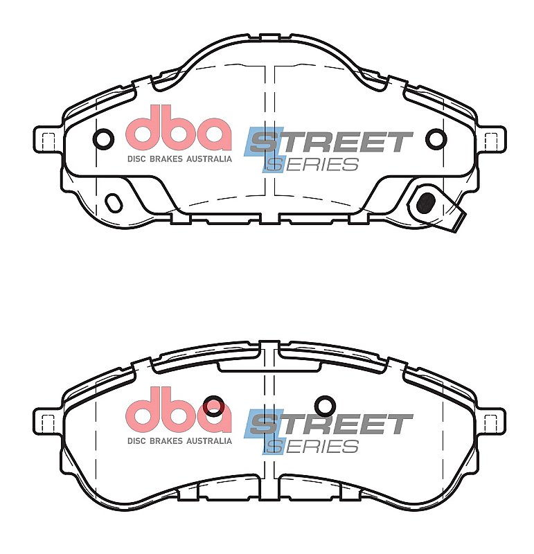DBA Street Series Ceramic Brake Pads 148/148mm x 60.9/52.9mm DB2411SS - Rear