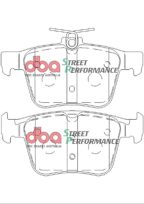 DBA Brake Kit - Street Series T2 Slotted & Street Performance Brake Pads (2x DBA2809S + DB2415SP) DBA2809S-2415SP