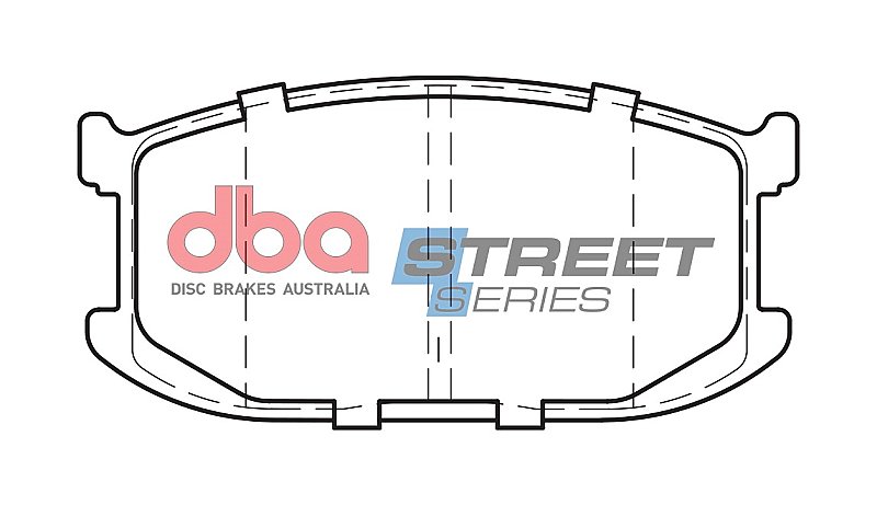 DBA Street Series Ceramic Brake Pads 95mm x 45.3mm DB241SS - Front