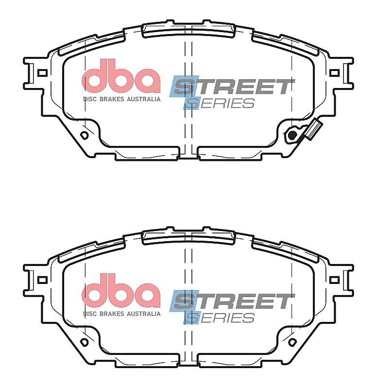 DBA Street Series Semi-Metallic Brake Pads 144.3mm x 61.3mm DB2423SS - Front