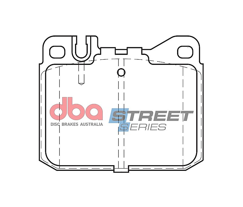 DBA Street Series Ceramic Brake Pads 89.7mm x 73.5mm DB243SS - Front