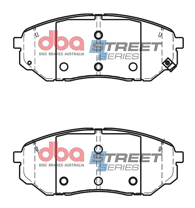 DBA Street Series Ceramic Brake Pads 152.1mm x 60mm DB2446SS - Front
