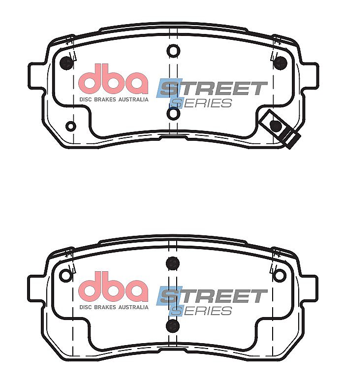 DBA Street Series Ceramic Brake Pads 110.6mm x 47.7mm DB2447SS - Rear