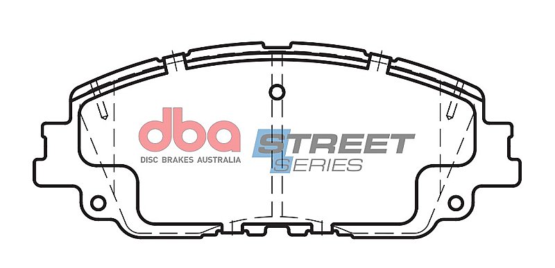 DBA Street Series Ceramic Brake Pads 142.7mm x 57.3mm DB2449SS - Front