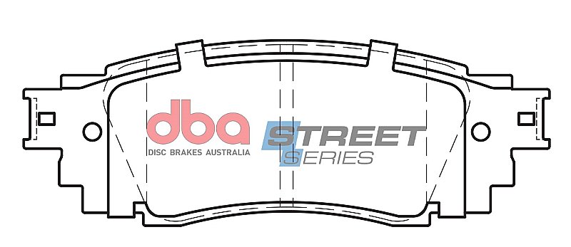 DBA Street Series Ceramic Brake Pads 121.1mm x 42.8mm DB2469SS - Rear