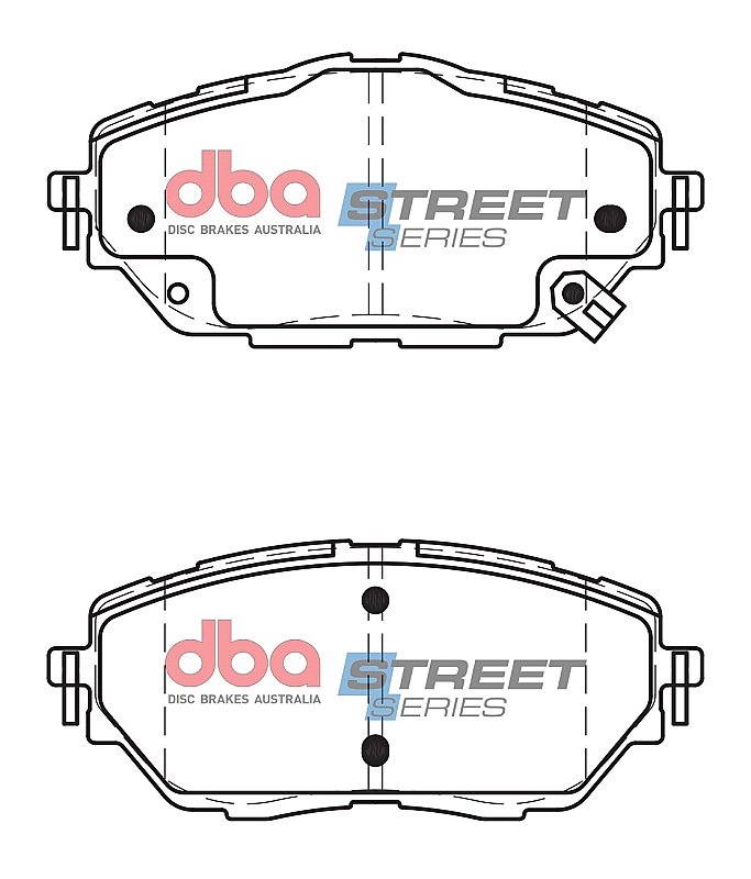 DBA Street Series Ceramic Brake Pads 141.2/141.2mm x 63.3/60.2mm DB2479SS - Front