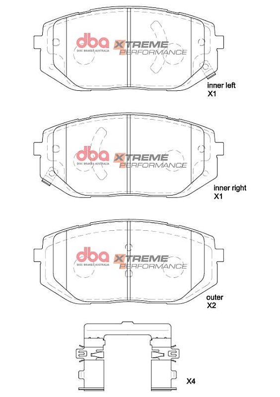 DBA Xtreme Performance Brake Pads 145.5mm x 64.4mm DB2647XP - Front