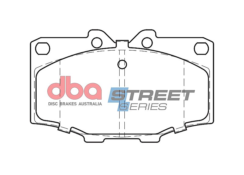 DBA Street Series Ceramic Brake Pads 107.3mm x 66.1mm DB288SS - Front