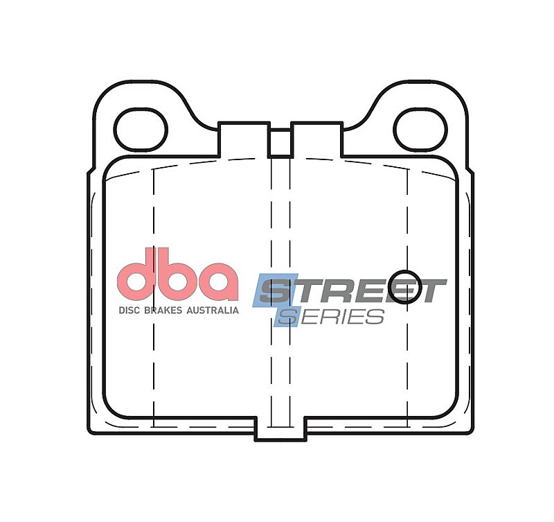 DBA Street Series Ceramic Brake Pads 61.9mm x 56.4mm DB2SS - Rear