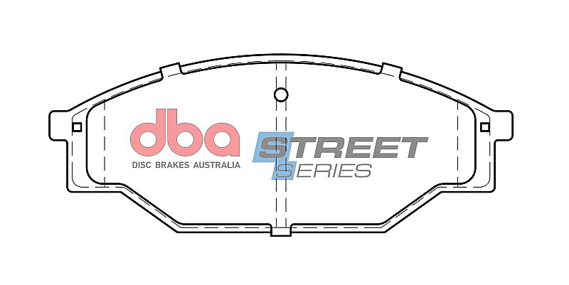 DBA Street Series Ceramic Brake Pads 142.8mm x 55.3mm DB318SS - Front