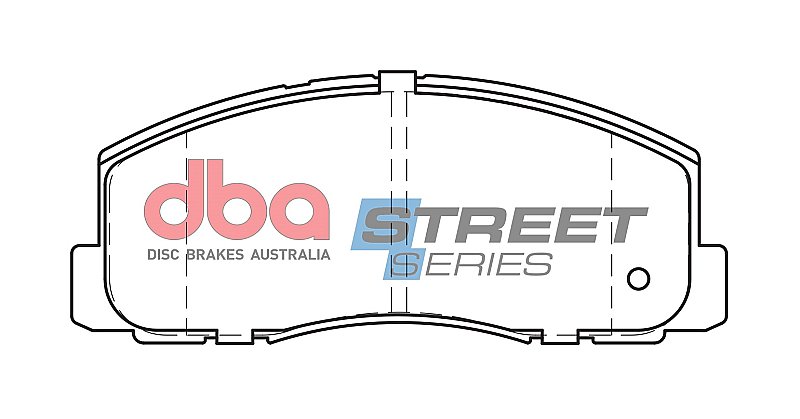 DBA Street Series Ceramic Brake Pads 127.6mm x 52.6mm DB319SS - Front