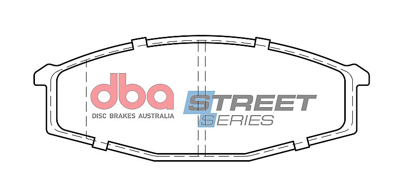 DBA Street Series Ceramic Brake Pads 141.3mm x 53mm DB321SS - Front