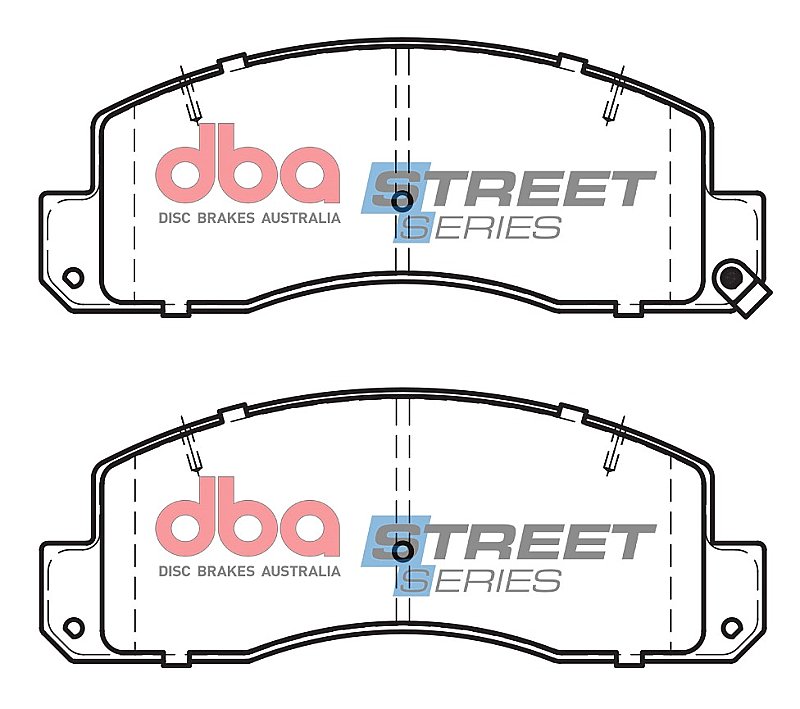 DBA Street Series Semi-Metallic Brake Pads 166.4mm x 62.5mm DB394SS - Front