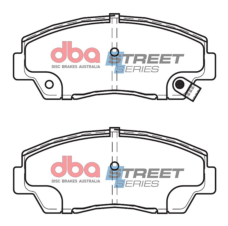 DBA Street Series Ceramic Brake Pads 127.7mm x 52.6mm DB409SS - Front
