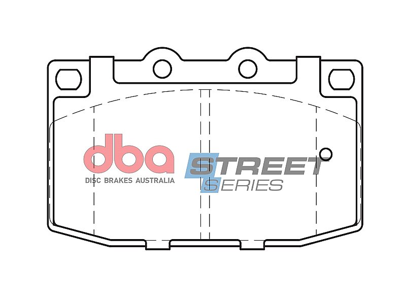 DBA Street Series Ceramic Brake Pads 106.6mm x 67.1mm DB416SS - Front