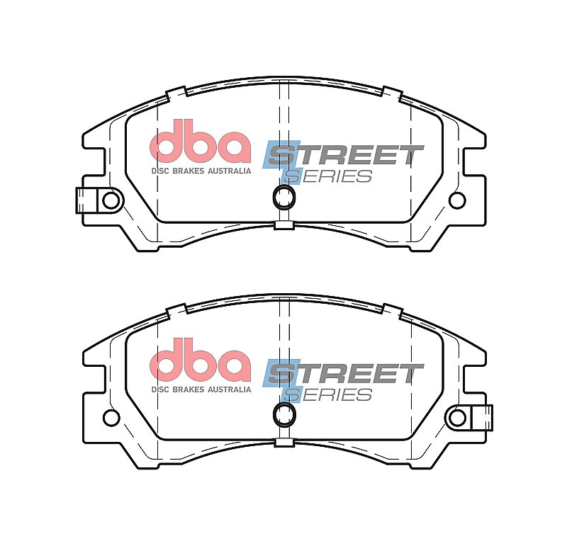 DBA Street Series Ceramic Brake Pads 127mm x 55.1mm DB418SS - Front