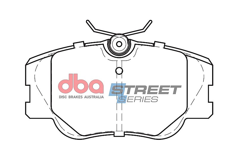 DBA Street Series Ceramic Brake Pads 108.3mm x 59.9mm DB425SS - Front