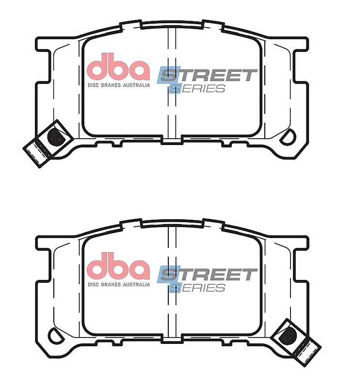 DBA Street Series Ceramic Brake Pads 108.4/106.9mm x 46.1/53.7mm DB426SS - Front