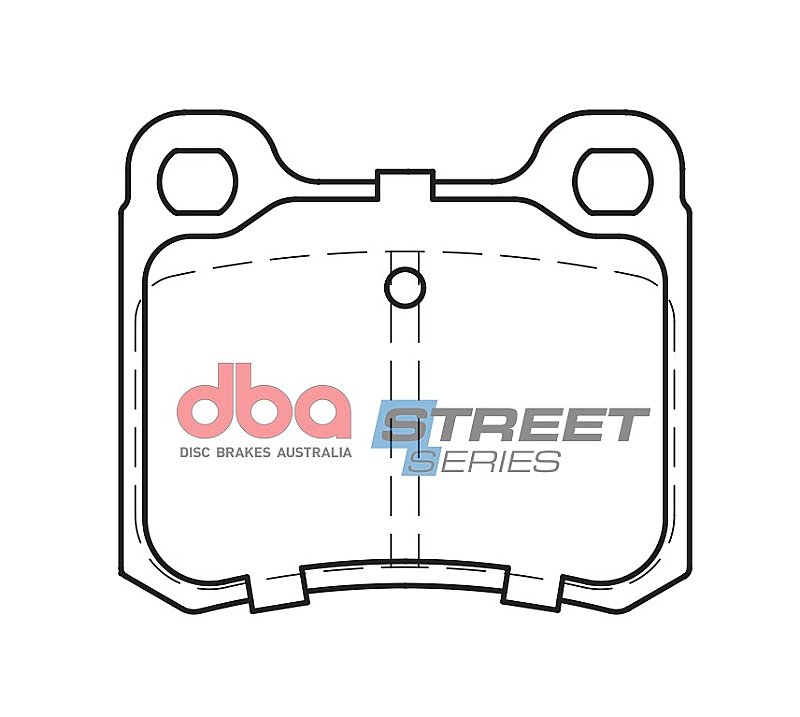 DBA Street Series Ceramic Brake Pads 61.6mm x 54.1mm DB433SS - Rear