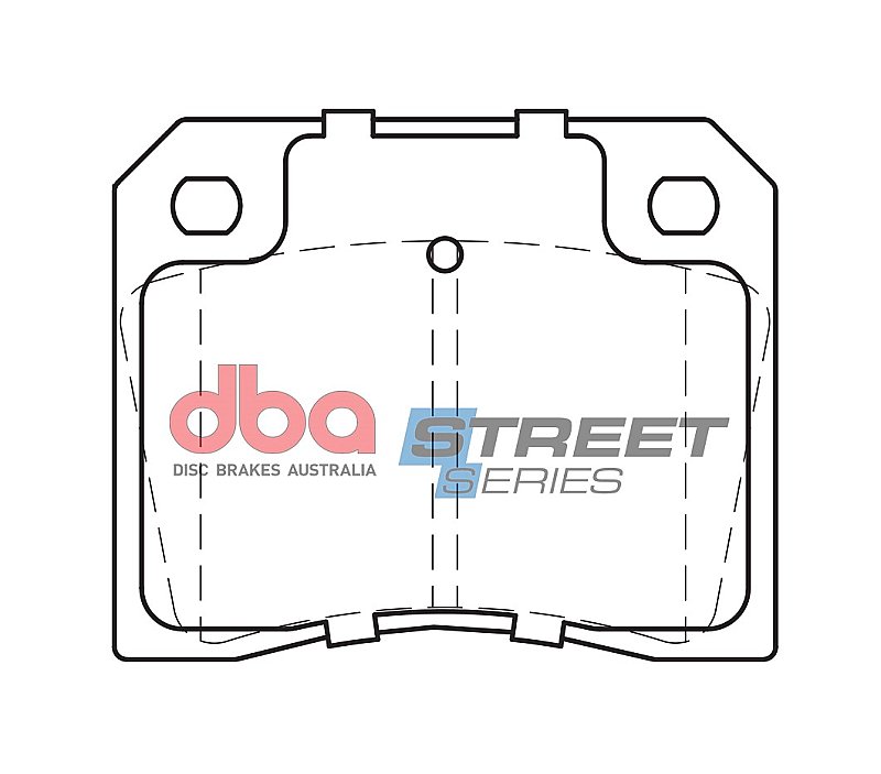 DBA Street Series Ceramic Brake Pads 80.8mm x 65.9mm DB521SS - Rear