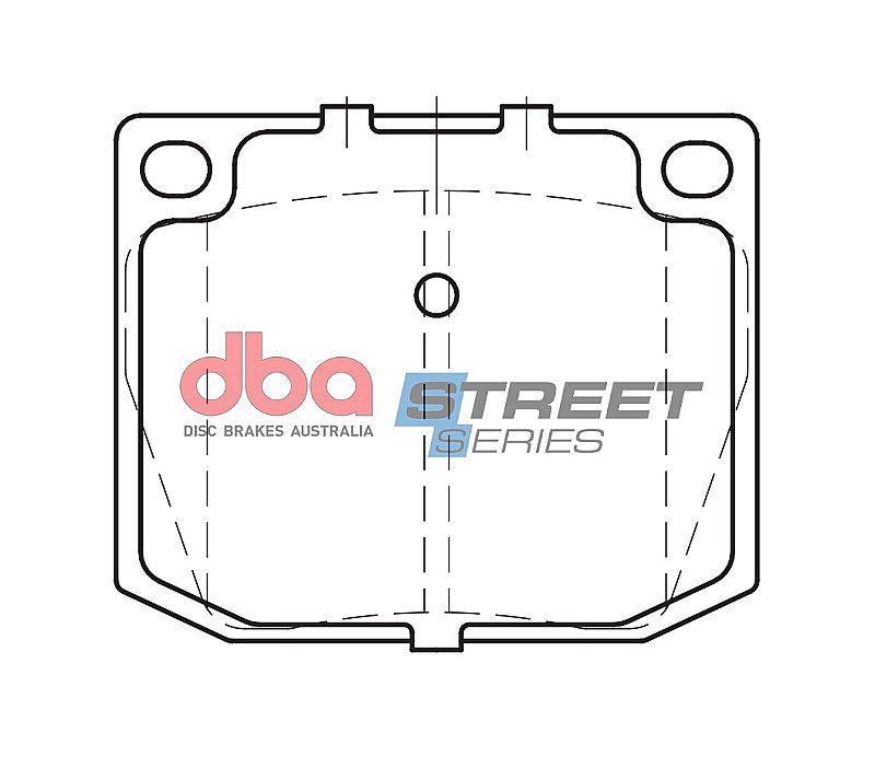 DBA Street Series Ceramic Brake Pads 78.5mm x 64.3mm DB525SS - Front