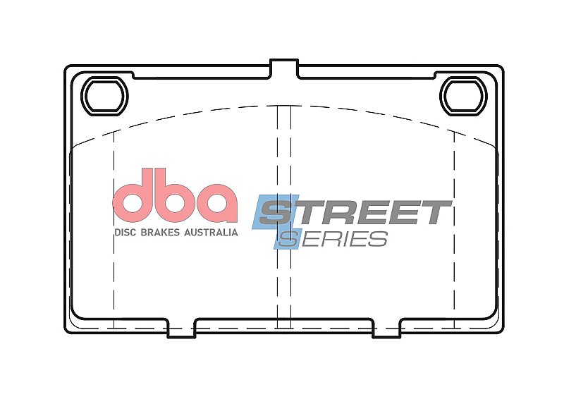 DBA Street Series Ceramic Brake Pads 98mm x 60.2mm DB549SS - Front