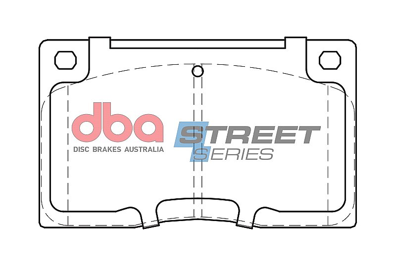 DBA Street Series Ceramic Brake Pads 119.8mm x 70.9mm DB585SS - Front