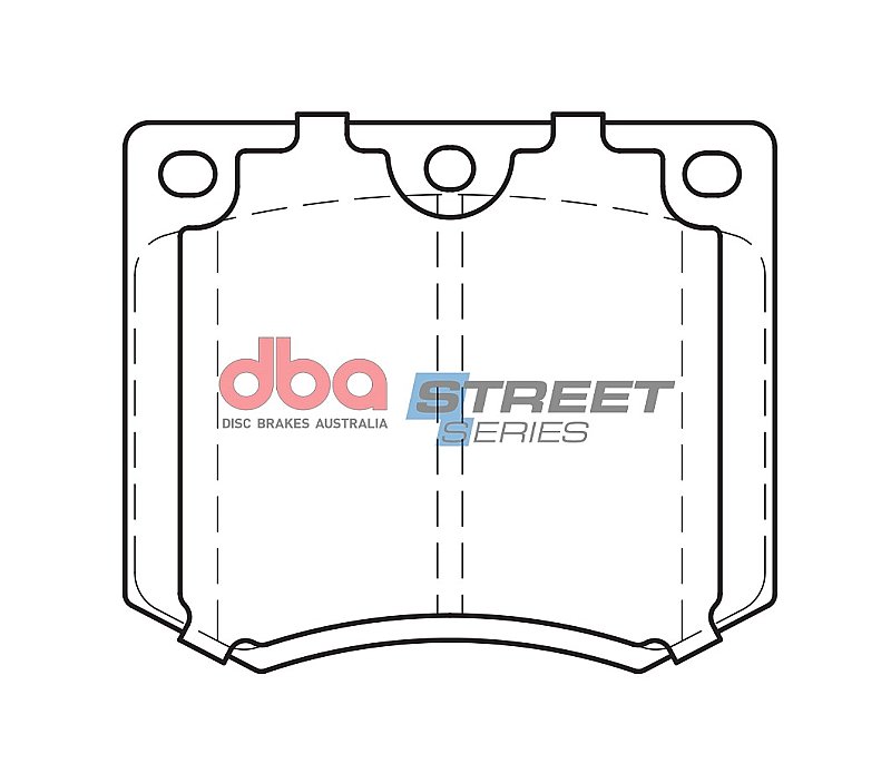 DBA Street Series Ceramic Brake Pads 78.4mm x 66.1mm DB625SS - Front