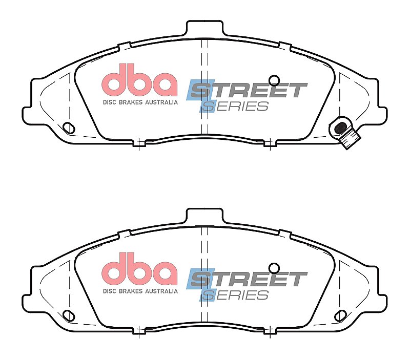 DBA Street Series Ceramic Brake Pads 183.6mm x 63.1mm DB7599SS - Front