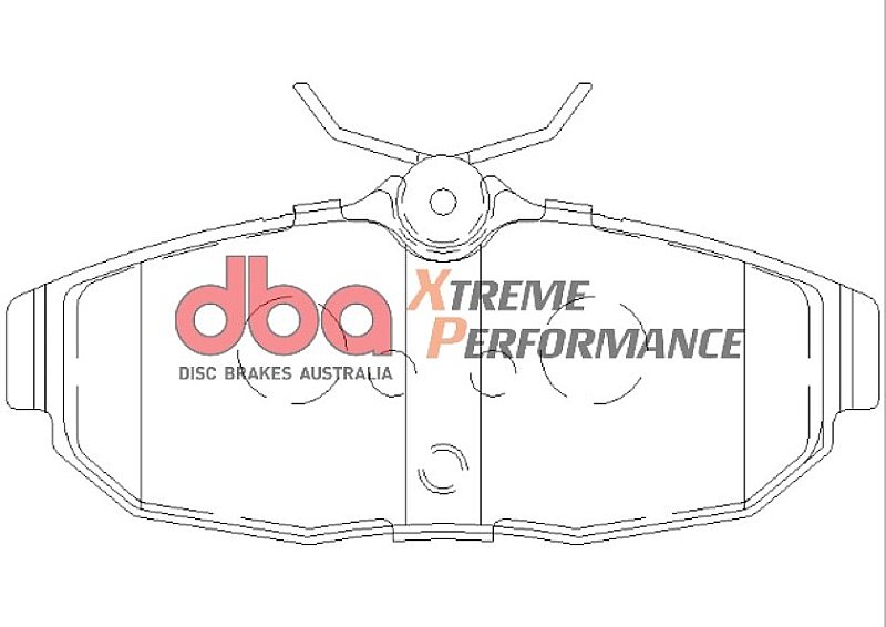DBA Xtreme Performance Brake Pads 112.8mm x 47.5mm DB7987XP - Rear