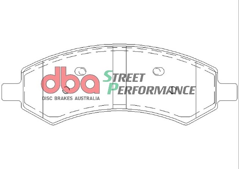 DBA Street Performance Brake Pads 177.7mm x 61.2mm DB7991SP - Front
