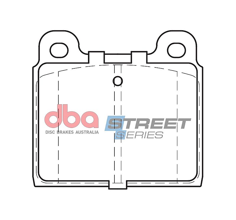 DBA Street Series Semi-Metallic Brake Pads 76.6mm x 70.1mm DB84SS - Front