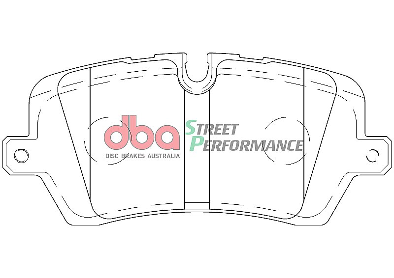 DBA Street Performance Brake Pads 131.3mm x 58.4mm DB8919SP - Rear