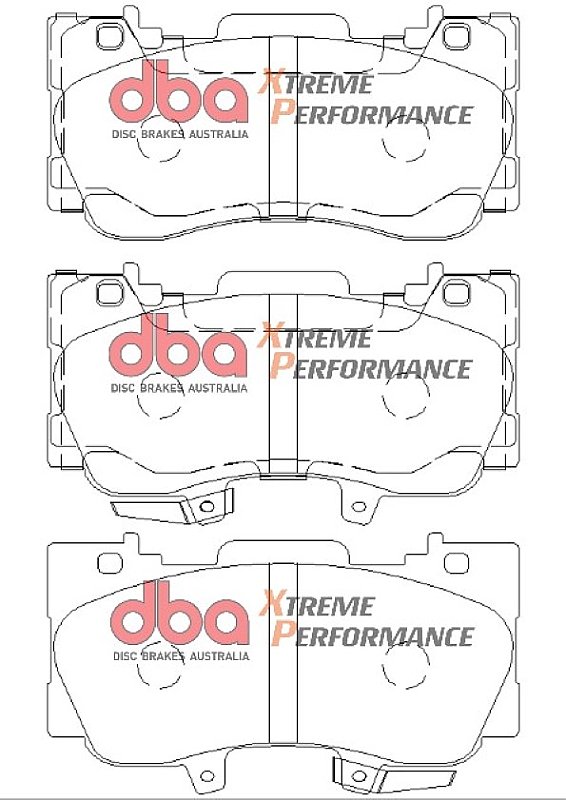 DBA Xtreme Performance Brake Pads 163.1mm x 90.7+81mm DB9011XP - Front
