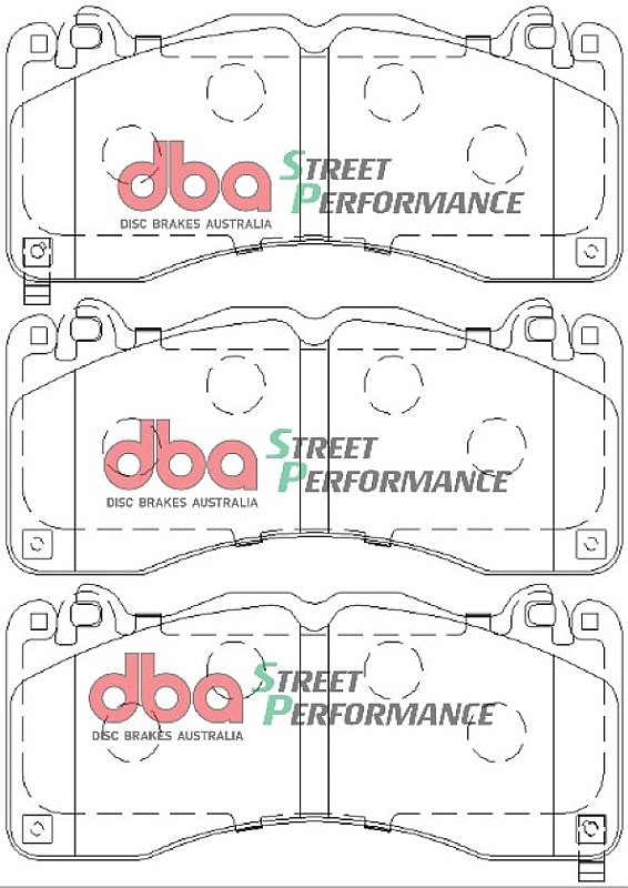 Front DBA Performance Street Pads to fit Ford Mustang