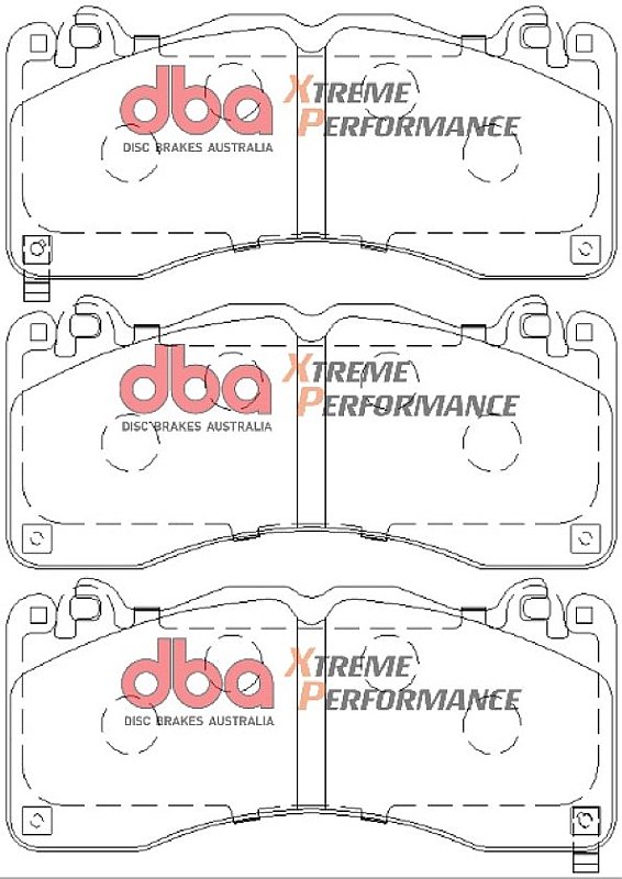 Front DBA Xtreme Brake Pads to fit Ford Mustang
