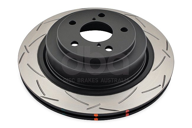 Rear DBA Brake Discs 4000 Series T3 Slotted to fit Subaru Impreza