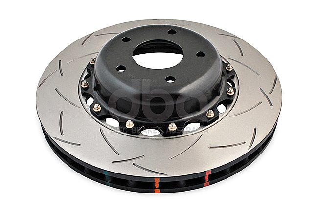 DBA 5000 series T3 Slotted Black Hat Brake Disc 362mm x 32mm Kangaroo Paw DBA52024BLKS - Front