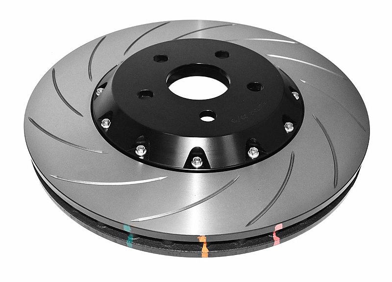 DBA 5000 series Slotted Black Hat Left Hand Brake Disc 367mm x 32mm Kangaroo Paw DBA52066BLKCSL - Front